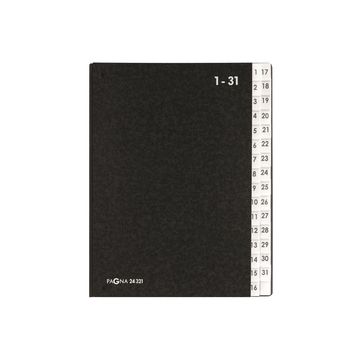 PAGNA Trieur à soufflet, format A4, 1-31, noir
