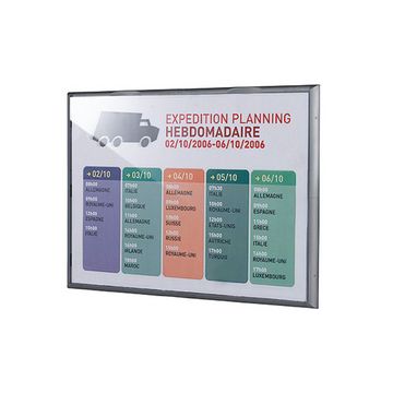PAPERFLOW Cadre mural Info Display, A3, couleur: gris alu