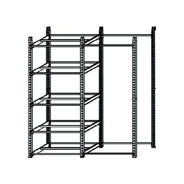 PAPERFLOW Etagère de stockage RANG'ECO, élément de base PAPERFLOW Etagère de stockage RANG'ECO, élément de base