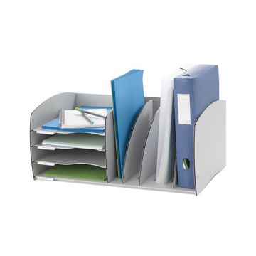 PAPERFLOW Système de rangement S, 4 compartiments, gris