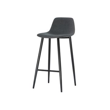 PAPERFLOW Tabouret de bar MUST, set de 2, gris