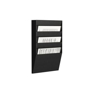 PAPERFLOW Trieur mural, 6 compartiments, A4 paysage, noir