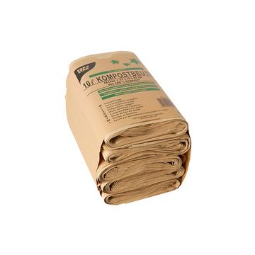 PAPSTAR Sacs compostables, marron, 10 litres