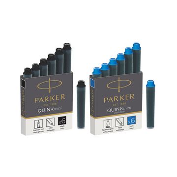 PARKER Cartouches d'encre Mini QUINK, permanent, noir