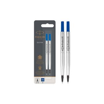 PARKER Recharge pour rollerball QUINK, blister de 2, bleu