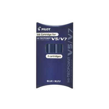 PILOT Cartouches d'encre pour Stylo roller V5/V7, bleu
