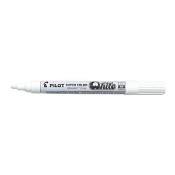 PILOT Marqueur permanent SUPER COLOR White, moyen, blanc