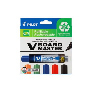 PILOT Marqueur pour tableau blanc V BOARD MASTER, étui de 5