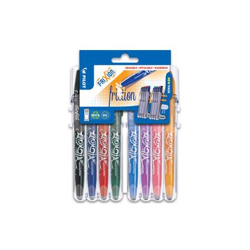 PILOT Stylo roller FRIXION BALL 07 Set2Go, étui de 8