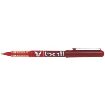 PILOT Stylo roller V Ball VB 5, pointe métal, rouge