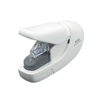 PLUS JAPAN Agrafeuse sans agrafe SL-106AB, blanc