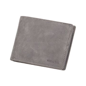PRIDE&SOUL Portefeuille RFID, format paysage, cuir, gris