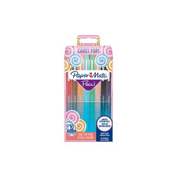 Paper:Mate Stylo feutre Flair "Candy Pop", pochette de 16