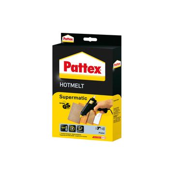 Pattex Pistolet à colle HOT SUPERMATIC, noir/jaune