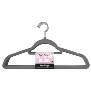 Peggy Perfect Cintre "Velours" avec barre, pack de 6