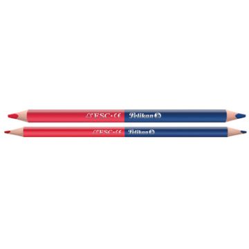 Pelikan Crayon bicolore fin, rouge/bleu