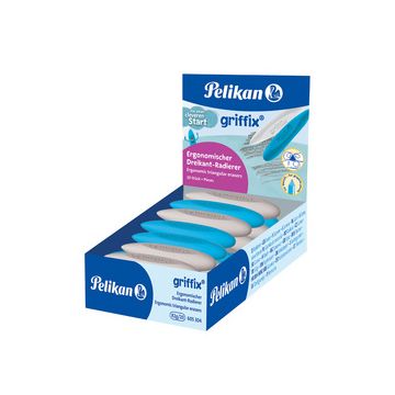 Pelikan Gomme triangulaire griffix, dans un présentoir