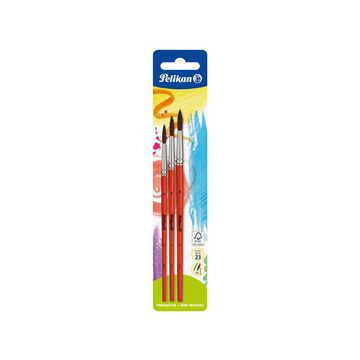 Pelikan Set de pinceaux à poils fins, 12 pièces, assorti