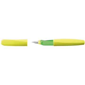 Pelikan Twist Stylo plume Neon, jaune fluo