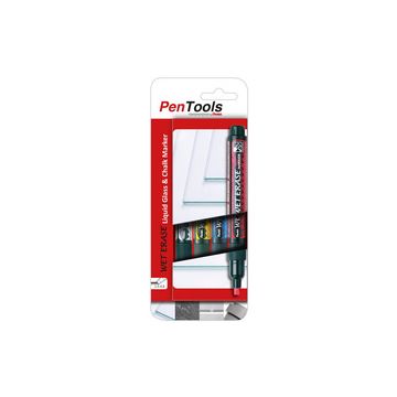 Pentel Marqueur craie WET EARASE SMW26, étui de 4, assorti