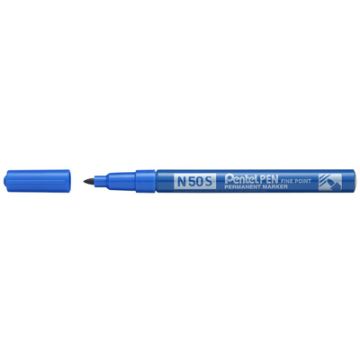 Pentel Marqueur permanent N50S, pointe ogive fine, bleu