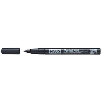 Pentel Marqueur permanent N50S, pointe ogive fine, noir