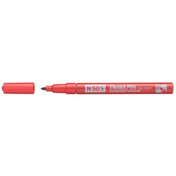 Pentel Marqueur permanent N50S, pointe ogive fine, rouge Pentel Marqueur permanent N50S, pointe ogive fine, rouge