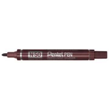 Pentel Marqueur permanent Pentel PEN N50, marron