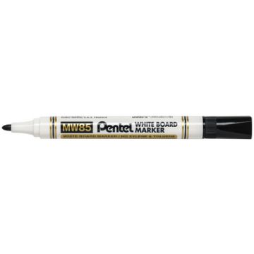 Pentel Marqueur pour tableau blanc MW85, pointe ogive, noir