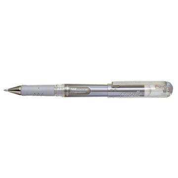 Pentel Stylo roller à encre gel K230M, argent