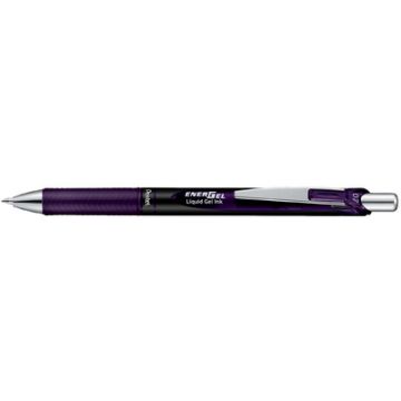 Pentel Stylo roller encre gel Energel BL77, bordeaux black