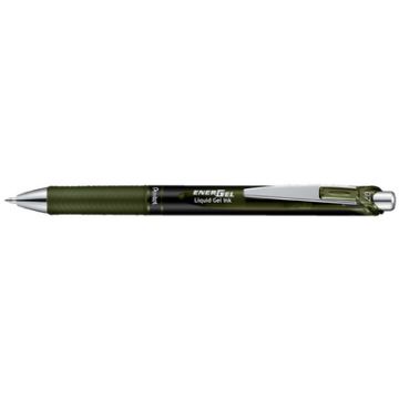 Pentel Stylo roller encre gel Energel BL77, olive black
