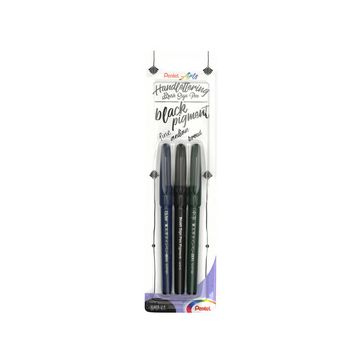 PentelArts Stylo de calligraphie Sign Pen Brush, noir