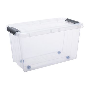 Plast team Boîte de rangement PROBOX à roulettes, 70 litres