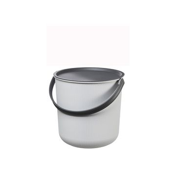 Plast team Seau de rangement AKITA, 10 litres, gris nuage