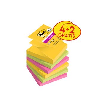 Post-it Bloc-note adhésif super sticky z-notes, 76 x 76 mm