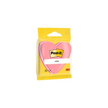 Post-it Bloc-note adhésif, en forme de coeur, 70 x 70 mm