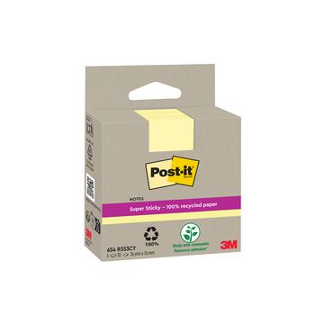 Post-it Bloc-note super sticky Recycling notes, jaune
