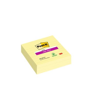 Post-it Bloc-note super sticky notes, 101 x 101 mm, jaune