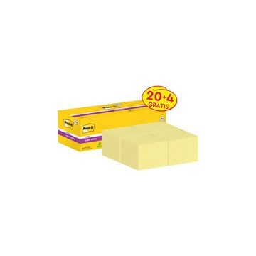 Post-it Bloc-note super sticky notes, 127 x 76 mm, 20+4