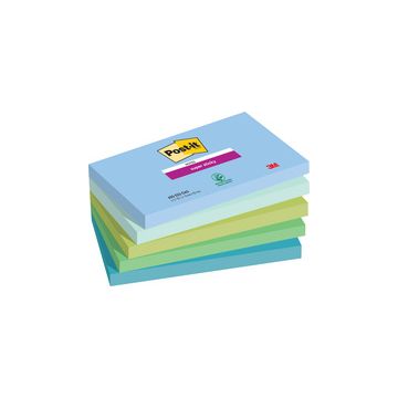 Post-it Bloc-note super sticky notes, 127 x 76 mm, Oasis