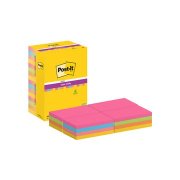 Post-it Bloc-note super sticky notes, 127 x 76 mm, coloré