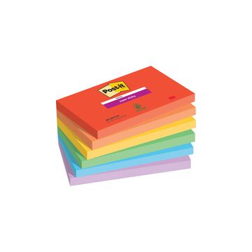Post-it Bloc-note super sticky notes, 1277 x 76 mm, Playful