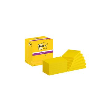 Post-it Bloc-note super sticky notes, 127x76 mm, ultra jaune