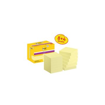 Post-it Bloc-note super sticky notes, 47,6 x 47,6 mm, 8+4
