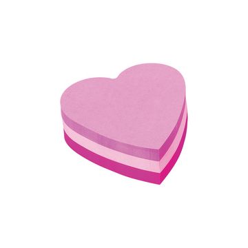 Post-it Bloc-note, 70 x 70 mm, forme de coeur, 3 couleurs