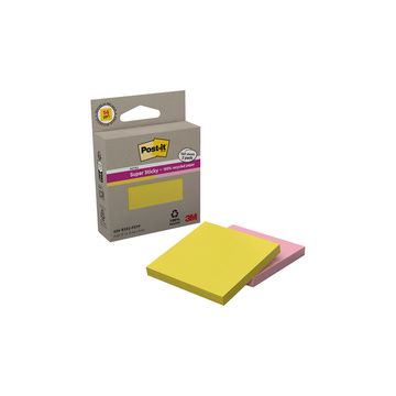 Post-it Bloc-notes Super Sticky Recycling Notes, rose/jaune