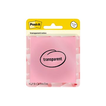 Post-it Bloc-notes transparent notes, bleu pastel