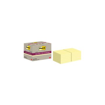 Post-it Bloc-notes super sticky Recycling Notes, jaune