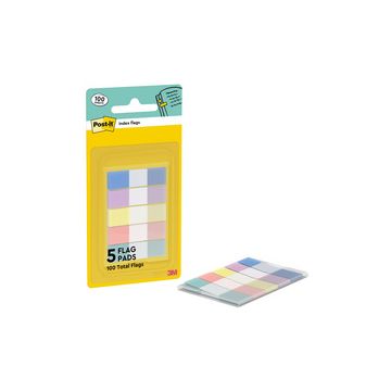 Post-it Marque-page étroit, 11,9 x 43,2 mm, pastel